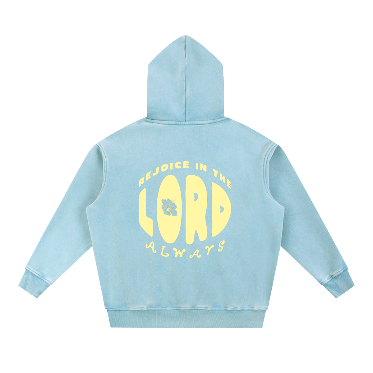 REJOICE - Snow Wash Fleece Oversize Hoodie