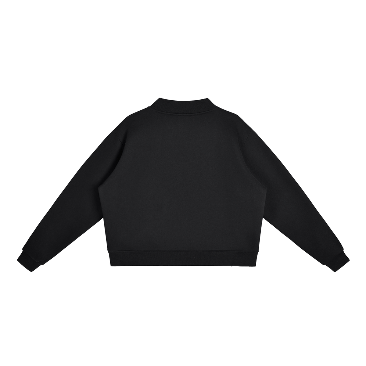 AC-YOUR WORD _ Essential Fleece Mock-Neck Crew Sweatshirt