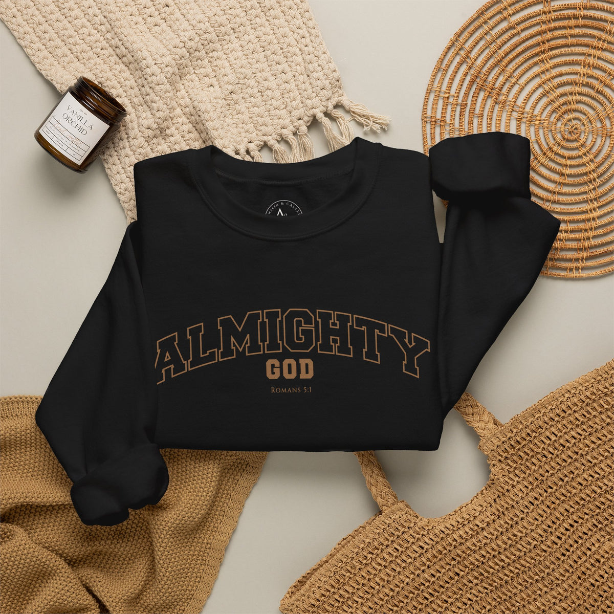 Almighty God Crewneck Sweatshirt — Minimal Faith Pullover