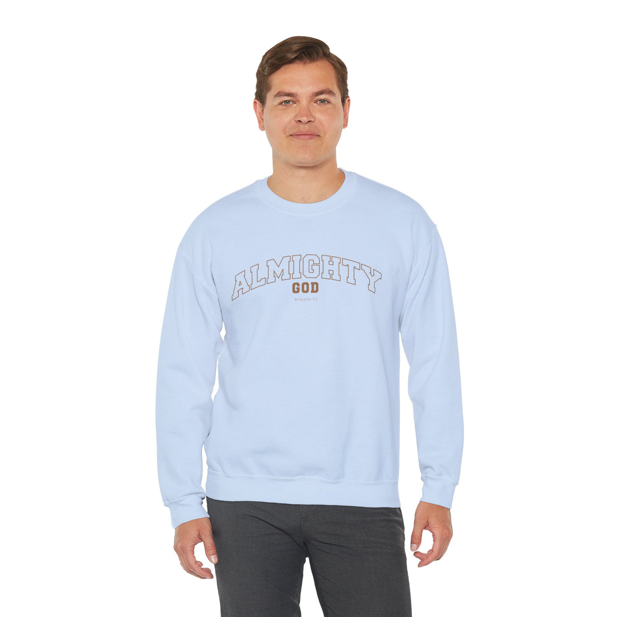 Almighty God Crewneck Sweatshirt — Minimal Faith Pullover