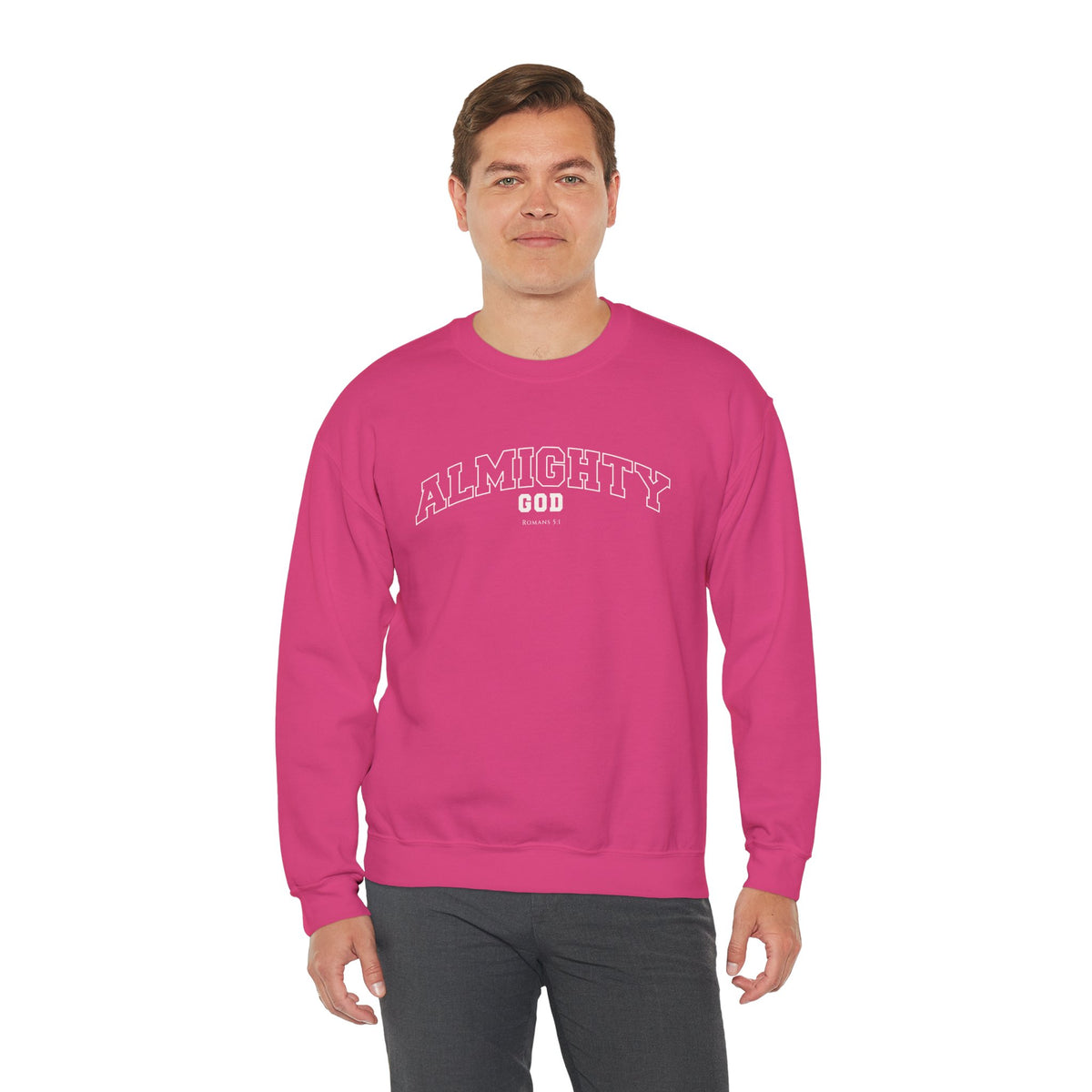 Almighty God Crewneck Sweatshirt — Minimal Faith Pullover