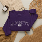 Almighty God Crewneck Sweatshirt — Minimal Faith Pullover