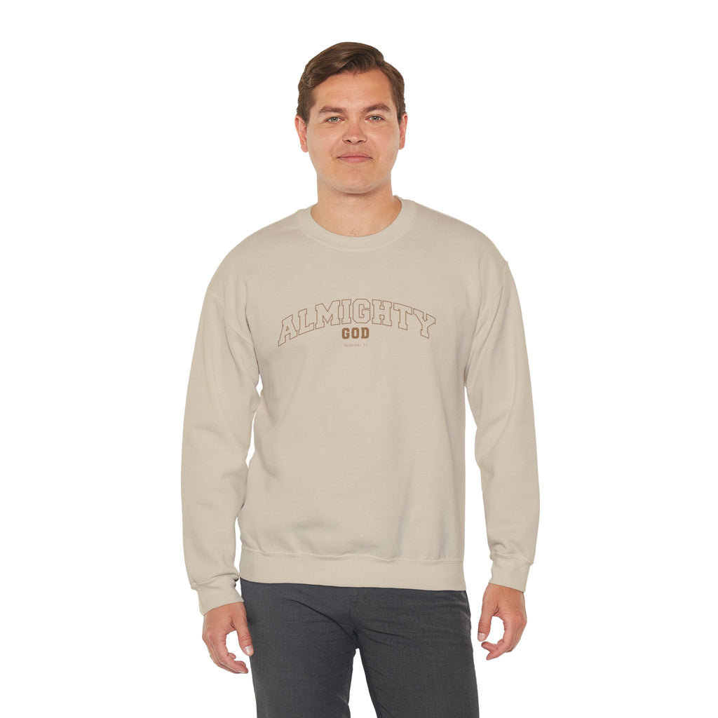 Almighty God Crewneck Sweatshirt — Minimal Faith Pullover