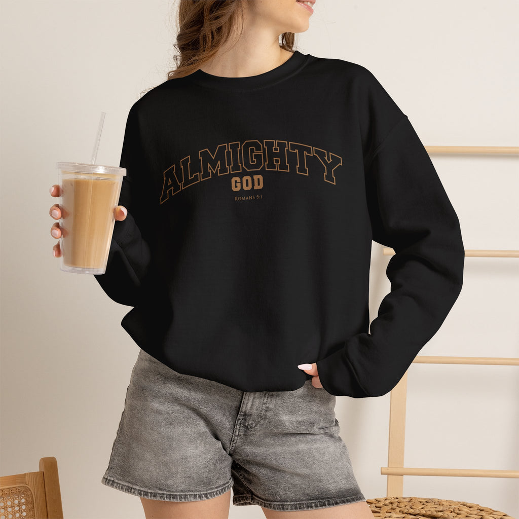 Almighty God Crewneck Sweatshirt — Minimal Faith Pullover