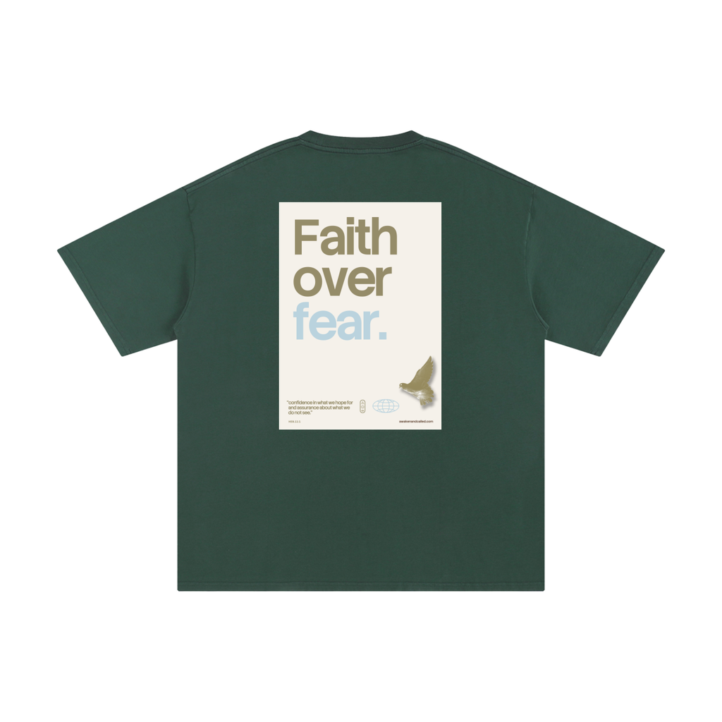Faith over fear _ Unisex Pure Cotton T-Shirt