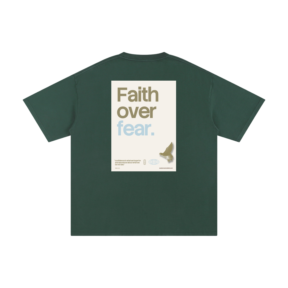 Faith over fear _ Unisex Pure Cotton T-Shirt