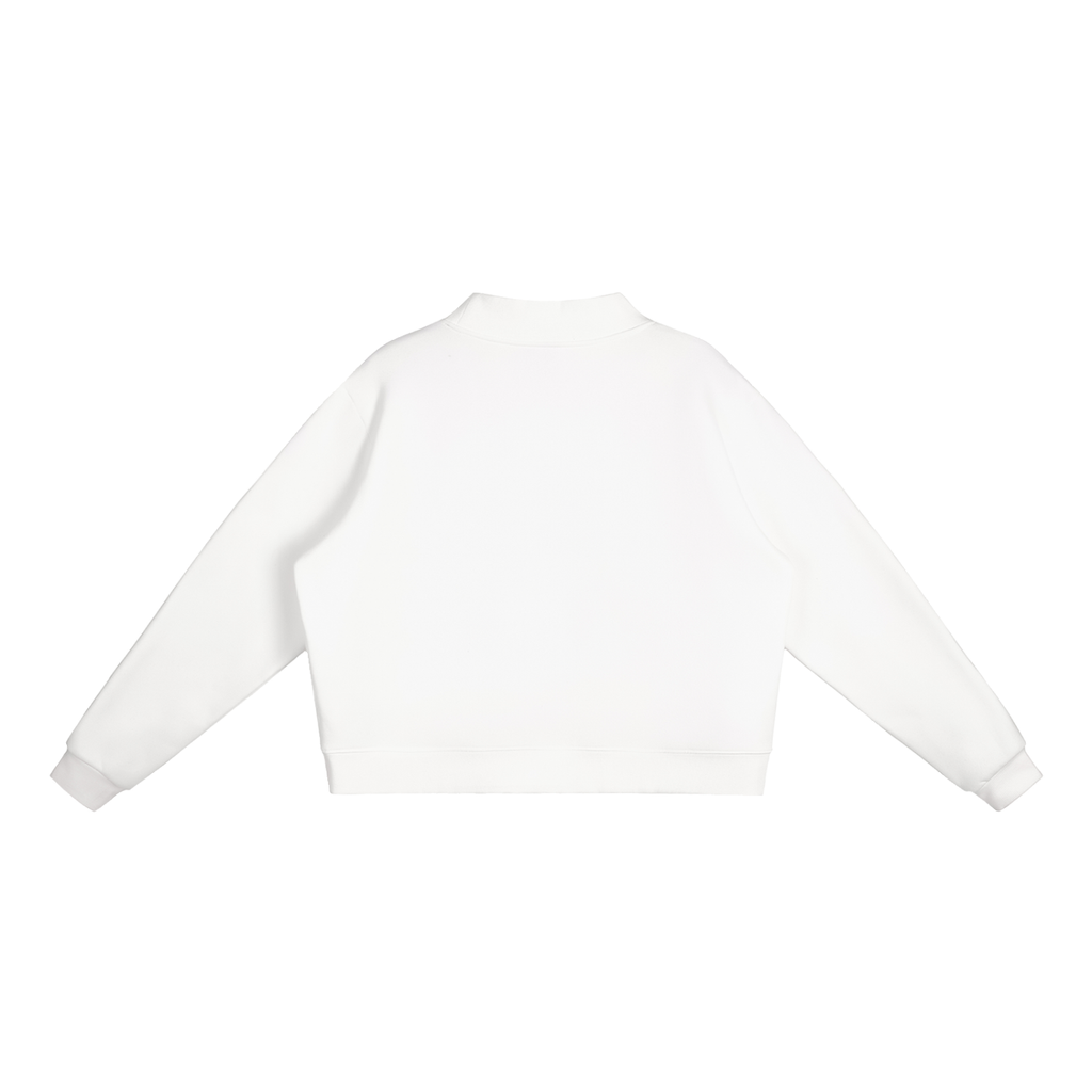 AC-YOUR WORD _ Essential Fleece Mock-Neck Crew Sweatshirt