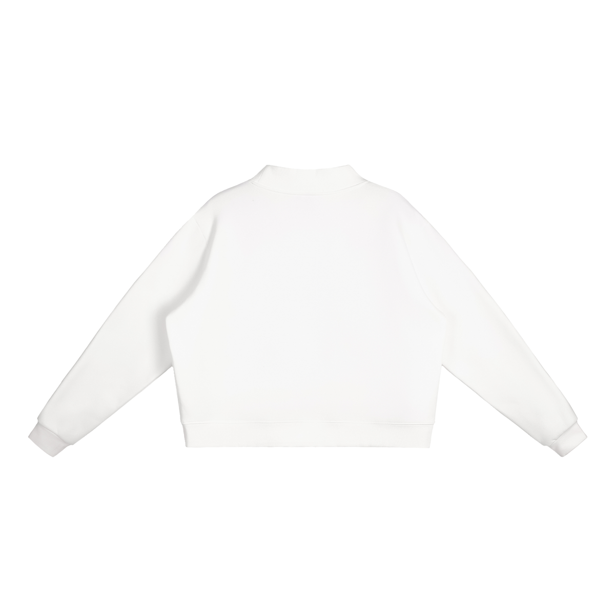 AC-YOUR WORD _ Essential Fleece Mock-Neck Crew Sweatshirt
