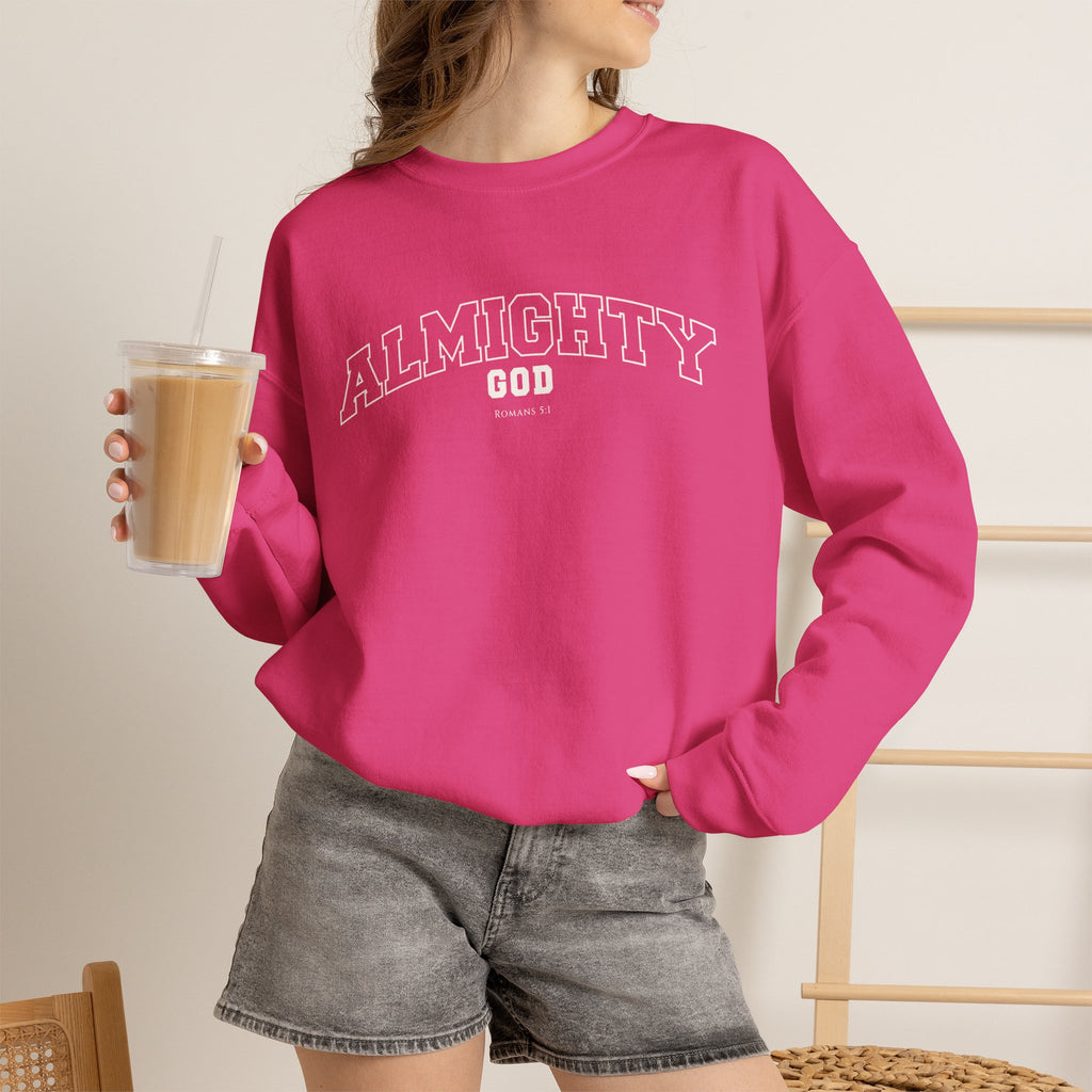 Almighty God Crewneck Sweatshirt — Minimal Faith Pullover