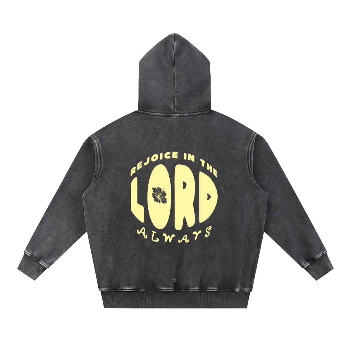 REJOICE - Snow Wash Fleece Oversize Hoodie