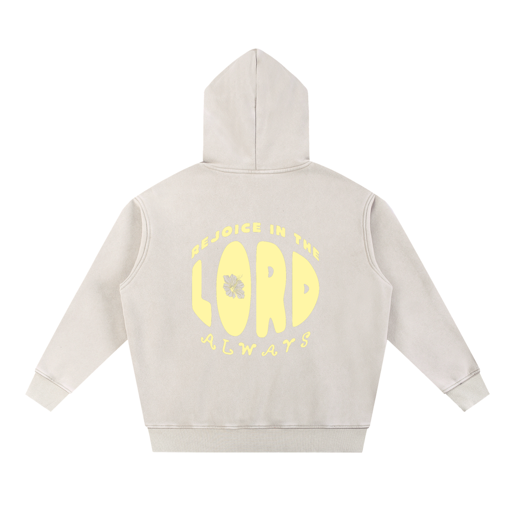 REJOICE - Snow Wash Fleece Oversize Hoodie