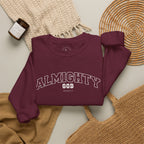 Almighty God Crewneck Sweatshirt — Minimal Faith Pullover