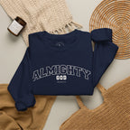 Almighty God Crewneck Sweatshirt — Minimal Faith Pullover
