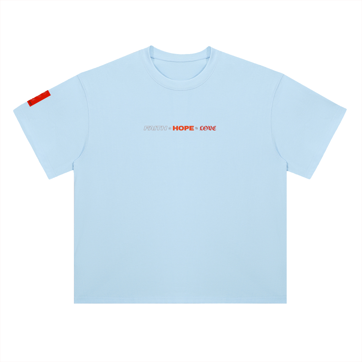 FAITH + HOPE + LOVE Heavyweight Drop Shoulder Cotton T-Shirt
