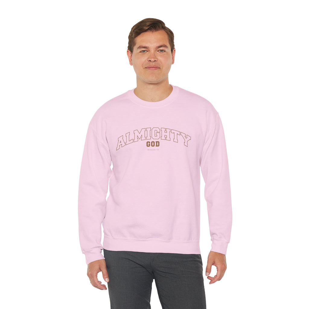 Almighty God Crewneck Sweatshirt — Minimal Faith Pullover