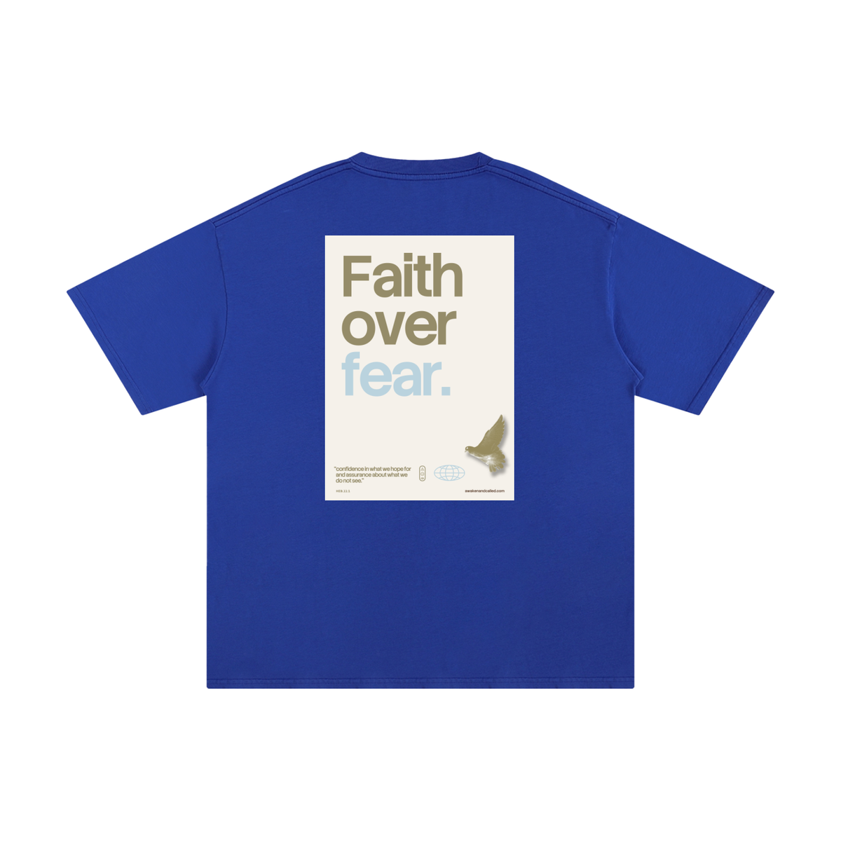 Faith over fear _ Unisex Pure Cotton T-Shirt