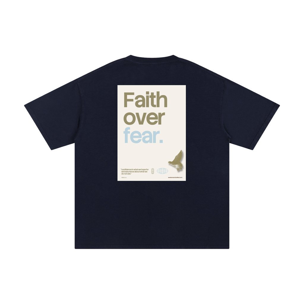 Faith over fear _ Unisex Pure Cotton T-Shirt