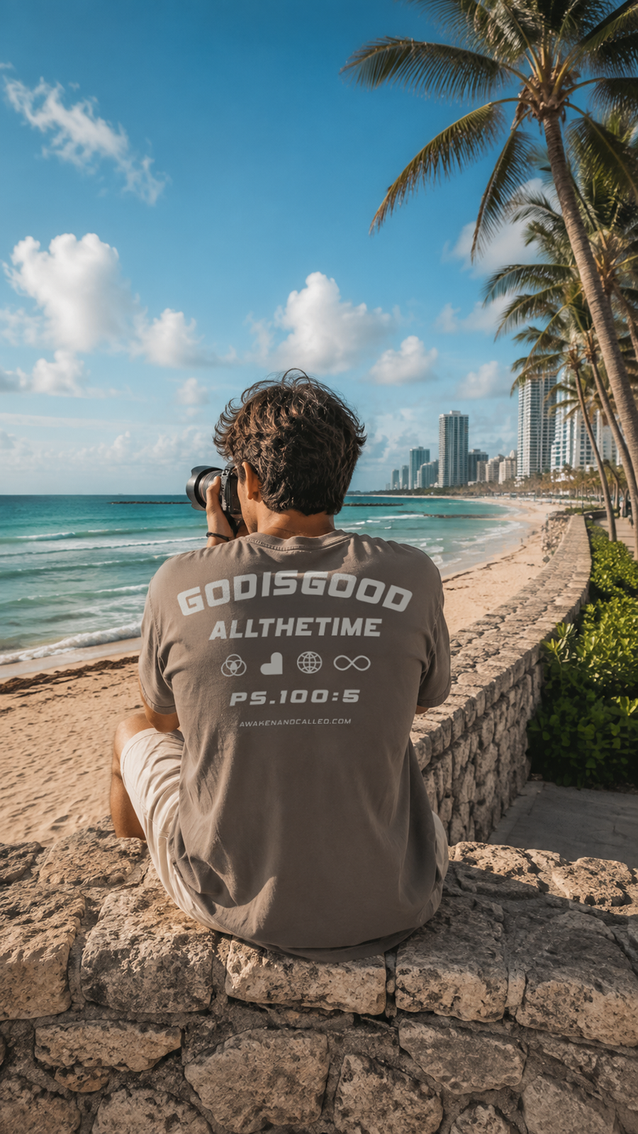 GODISGOOD Vintage Wash Cotton T-Shirt