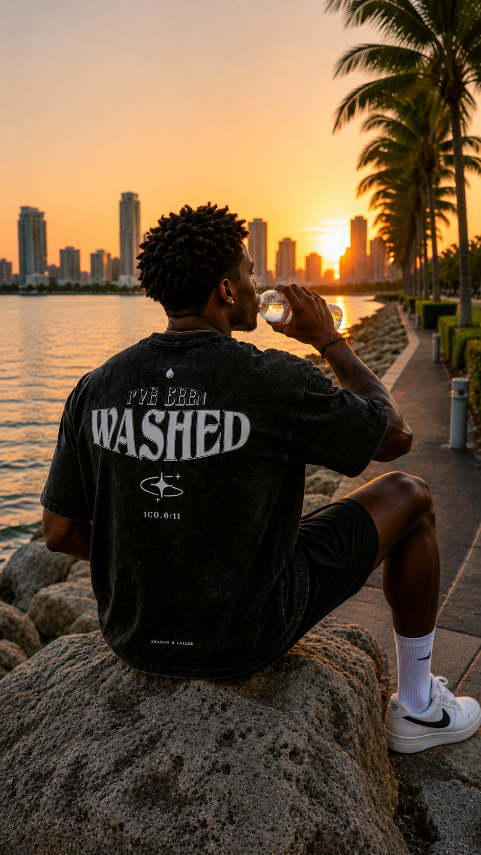I've been WASHED Snow Washed Oversized Cotton T-Shirt