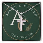 AC Artisan Cross Necklace - Ball Chain - Gold