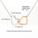 AC Interlocking Hearts Necklace