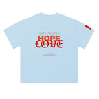 FAITH + HOPE + LOVE Heavyweight Drop Shoulder Cotton T-Shirt