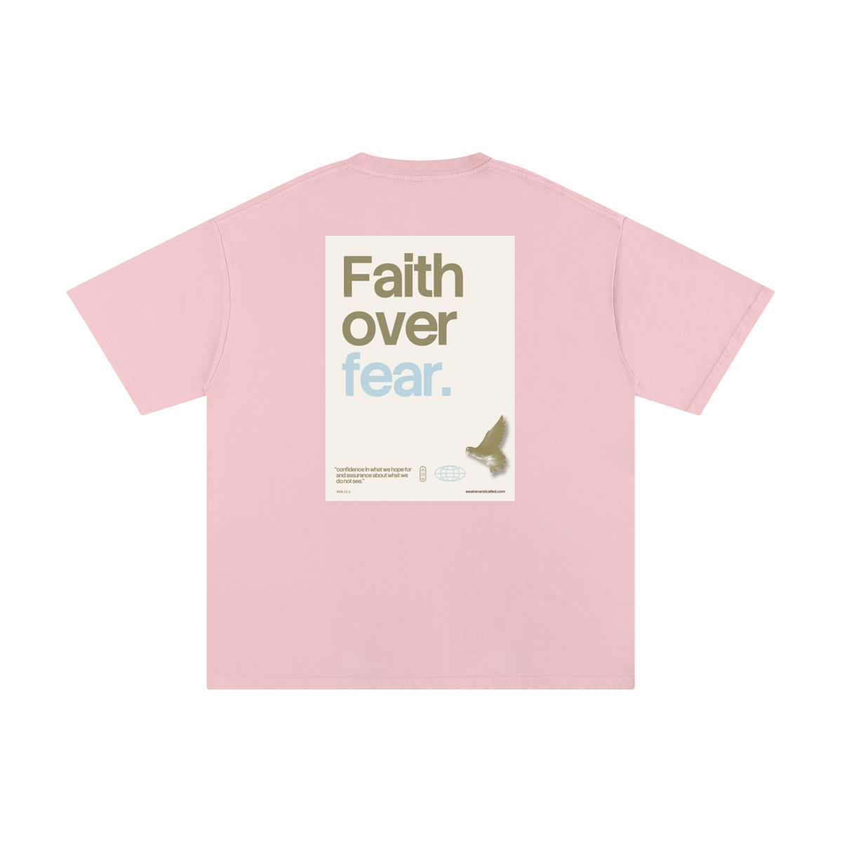 Faith over fear _ Unisex Pure Cotton T-Shirt