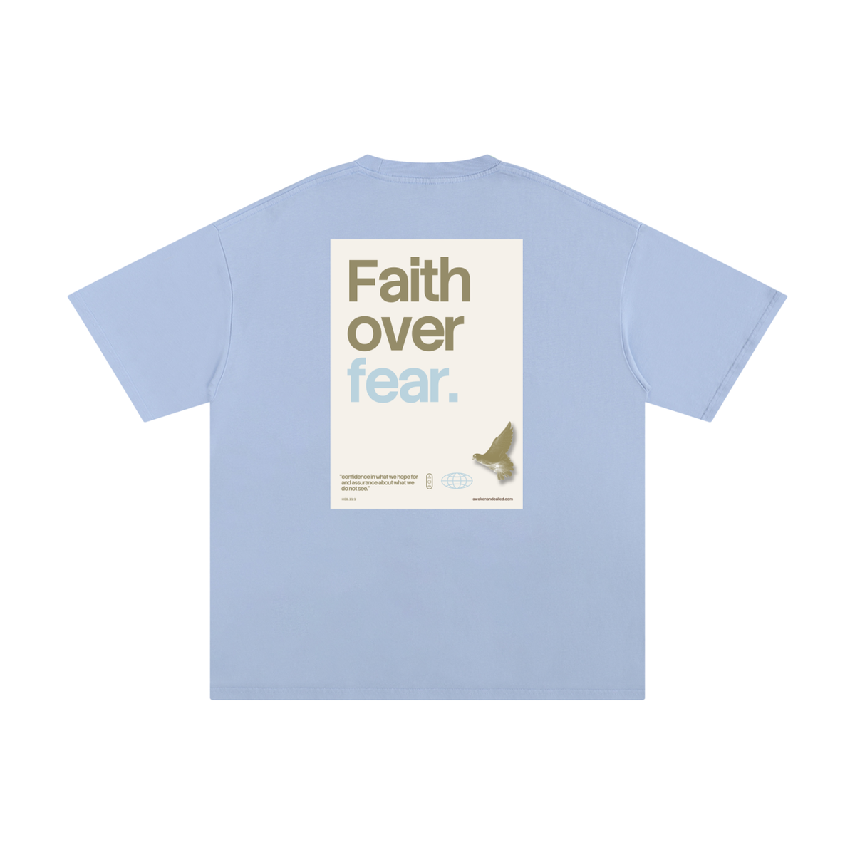Faith over fear _ Unisex Pure Cotton T-Shirt