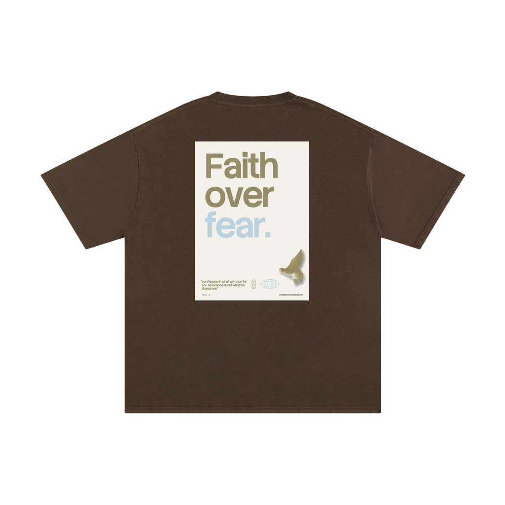 Faith over fear _ Unisex Pure Cotton T-Shirt