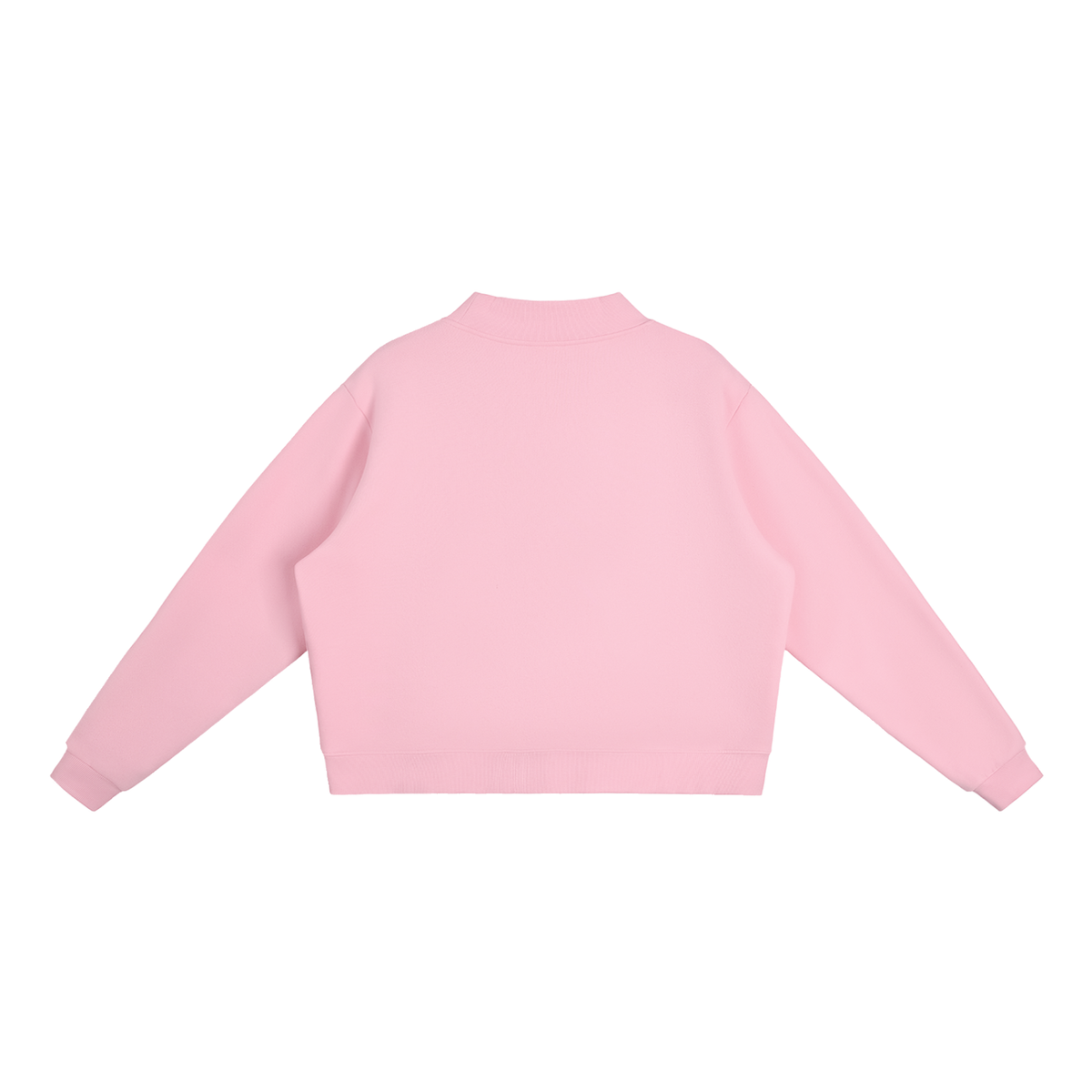 AC-YOUR WORD _ Essential Fleece Mock-Neck Crew Sweatshirt
