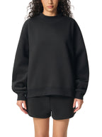 AC-YOUR WORD _ Essential Fleece Mock-Neck Crew Sweatshirt